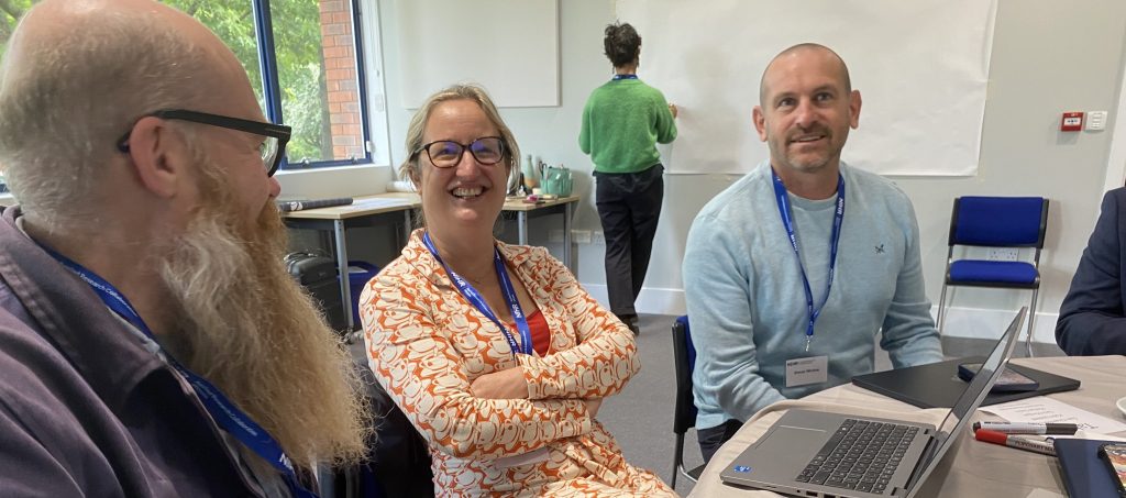 Philip Morgan from Dorset Healthcare University NHS Trust, Dr Kate Lippiett Knowledge Mobilisation lead at ARC Wessex, and Simon Wickes consultant on Industry.